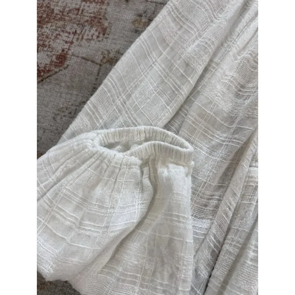 L Space Puff Sleeved Cover-Up Mini Dress Womens Size M - Picture 9 of 9